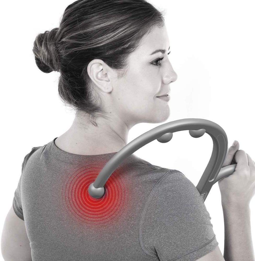 LiBa Back and Neck Massager for Trigger Point Fibromyalgia Pain Relief and Self Massage Hook Cane Therapy: Health & Personal Care
