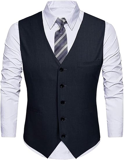 Amazon 在庫一掃セール ベスト メンズ 夏 スーツ ジレベスト メンズベスト カジュアル フォーマル 上質 紳士 ウエスト調整ベルト付き Vネック無地 4色選択 ベスト 通販