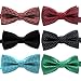 YOY Handcrafted Adorable Pet Bow Ties - 6-Pack Adjustable Neck Tie 10