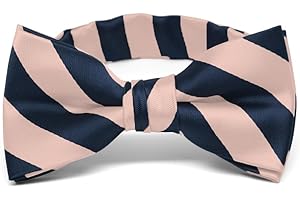 tiemart Boys' Striped Bow Tie