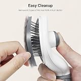 THE ONE Self-Cleaning Dog and Cat Slicker Brush Grey view 3