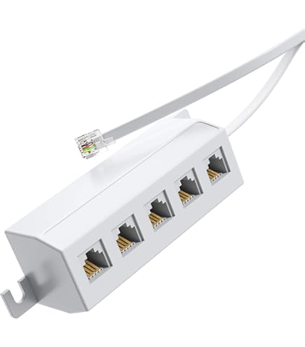 thumbnail image 2 of SING F LTD 5pcs RJ11 6P4C Telephone Wiring Socket CAT3 Interface For Landline Phones, Fax Machines 2 of 14