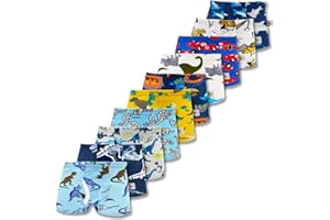 zebricolo, boys underwear, 100% cotton, toddler boxer briefs, Flex waistband, 2-20T(6&10PCS random pattern)