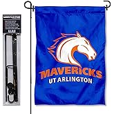 College Flags & Banners Co. Texas Arlington Mavericks Garden Flag with Pole Stand Holder