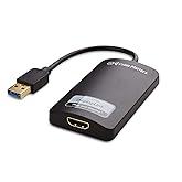 Cable Matters SuperSpeed USB 3.0 to HDMI Adapter (USB to HDMI Adapter) for Windows up to 1440p in Black
