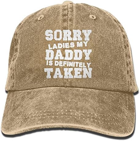 Funny Sorry Ladies My Daddy Is Definitely Taken Adult Unisex Baseball Hat