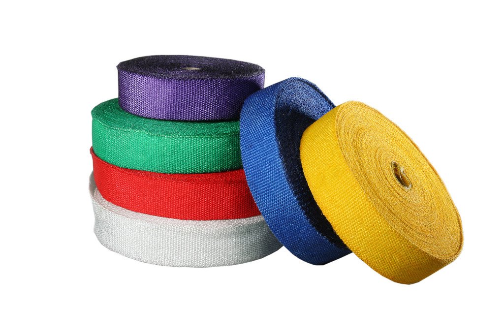 Hooked on Products #CCH001/100' High Temperature Colored Exhaust/Header Wrap - white