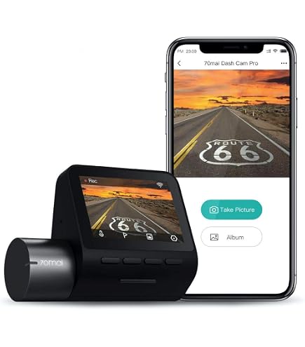 70mai Dash Cam Omni X200, rotação de 360°, suporte LTE, controle