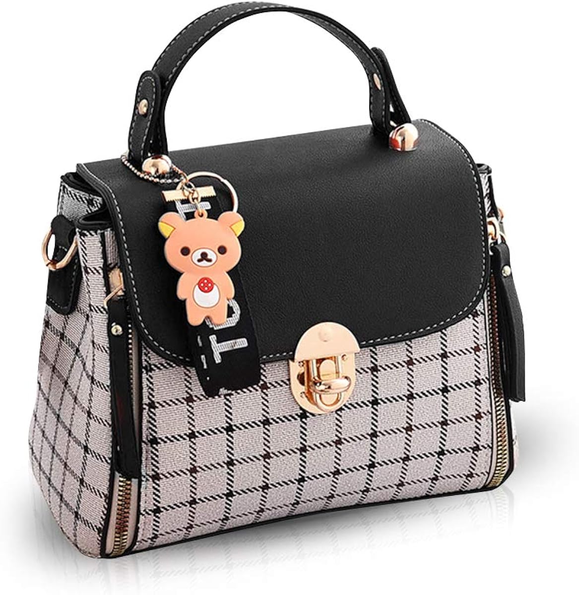 NICOLE&DORIS Women Handbags Cute Crossbody Bag for Girls Lattice