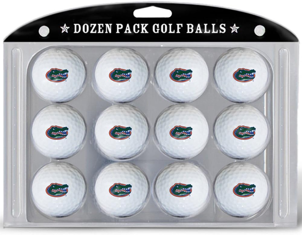Team Golf NCAA Dozen Regulation Size Golf Balls, 12 Pack, Full Color Durable Team Imprint, Florida Gators: Sports & Outdoors