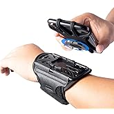 HLOMOM Wristband Phone Holder for Running, 360°Rotation & Detachable Sports Armband with Key Holder for iPhone 17/16/15/14/13/12/11/Pro/XS/XR/X/8/7/6/Plus, for Samsung Galaxy, Fits 4''-6.5''Phone