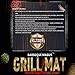 PsinzmkBarbecue Magus BBQ Grill Mat Set of 2- Reusable Non-Stick Grilling Mats (Black) - Extended Warranty-15.75 x 13 Inch