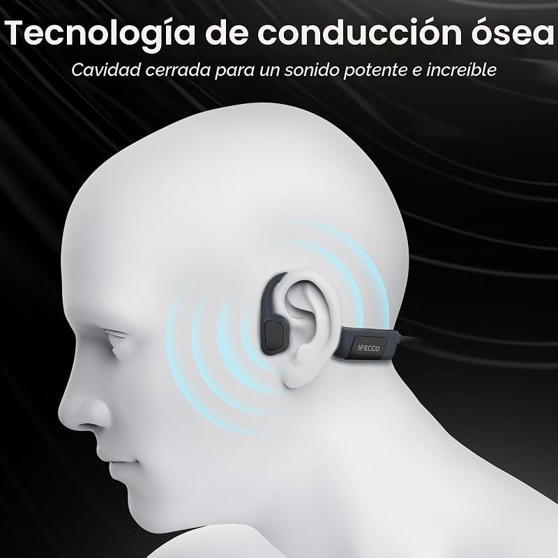 IFECCO Auriculares Natacion Sumergibles,IP68 Resistente al Agua