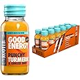 UNROOTED Good Energy Shot (12 Pack, Punchy Turmeric) - Immune System and Natural Energy Booster - 12 x 60ml Bottles - Turmeric, Ginger, Orange, Carrot & Baobab