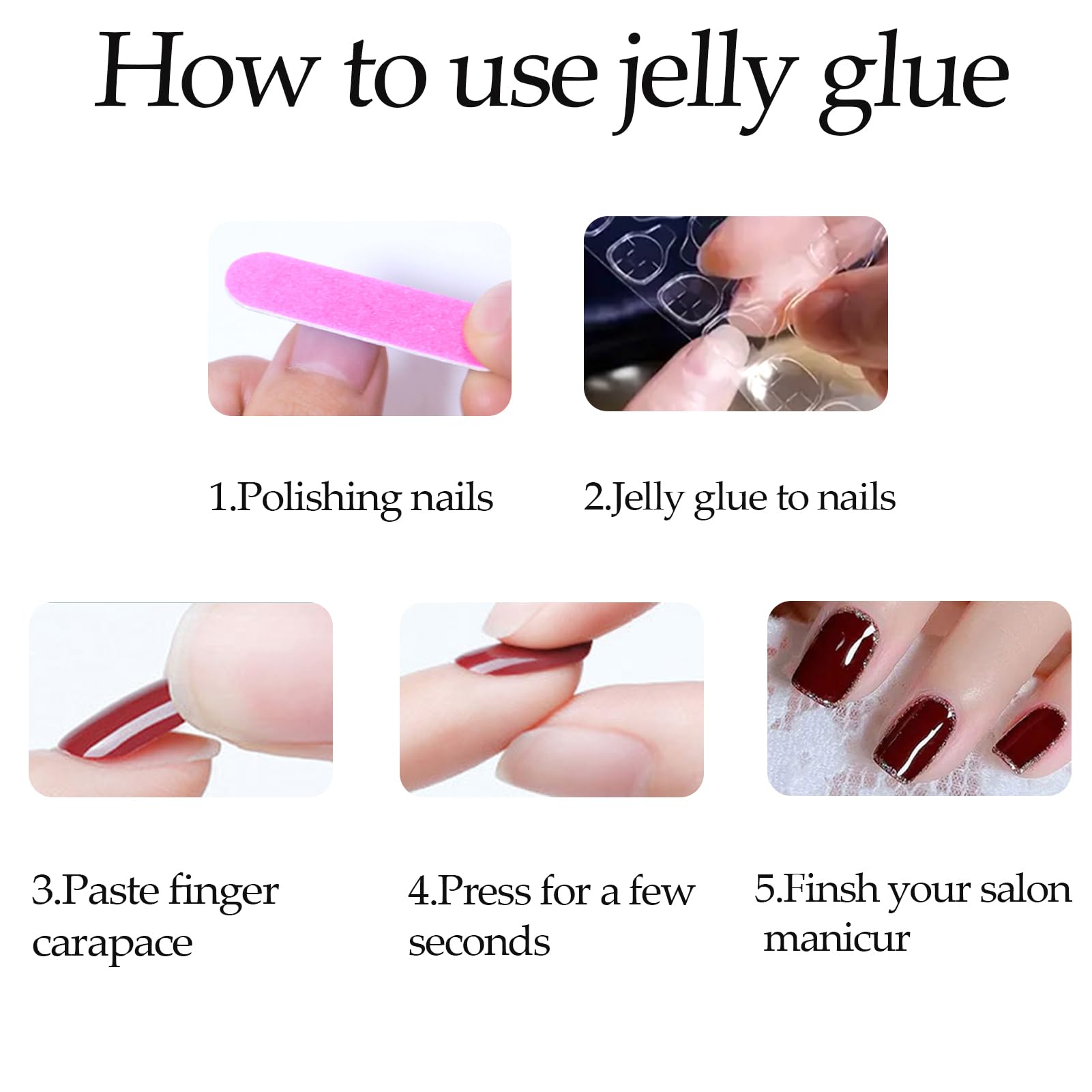 Almond Press on Nails,Acrylic Nails Press on, Almond Shape Press On Nails Short Fake Nails Glossy False Nails with Pink White Ombre Press ons Designs Artificial Nails Stick on Nails for Women 24Pcs - Image 7