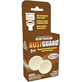 Rust-Oleum RustGuard Rust Stain Remover | Heavy-Duty Iron Stain Remover &amp; Toilet Bowl Cleaner For White &amp; Colored Toilets | 2 Tablet Box