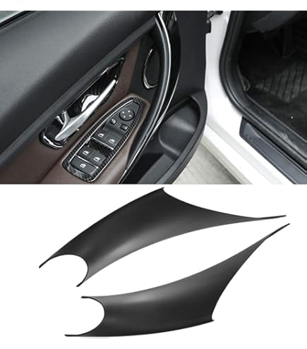 Paire De Protections Pour Poignées De Porte Intérieures BMW Série 4 F32 Etc. - Imitation Carbone