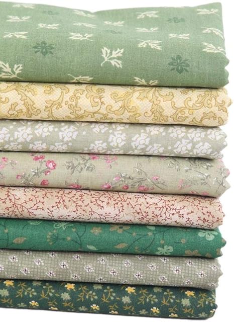 Amazon Noete 8枚生地 布 花柄 手芸用 カットクロス パッチワーク布 Diyコットンツイル生地 26x24cm ハンドメイド 布 生地 通販