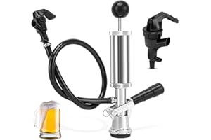 LUCKY SEVEN Keg Party Pump, 4" Keg Tap Kit Keg Pump Taps