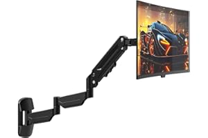 Monitor Wall Mount for 13 to 32 inch Computer Screen, Extra Long Single Wall Mount Monitor Arm, Full Motion Vesa Wall Bracket