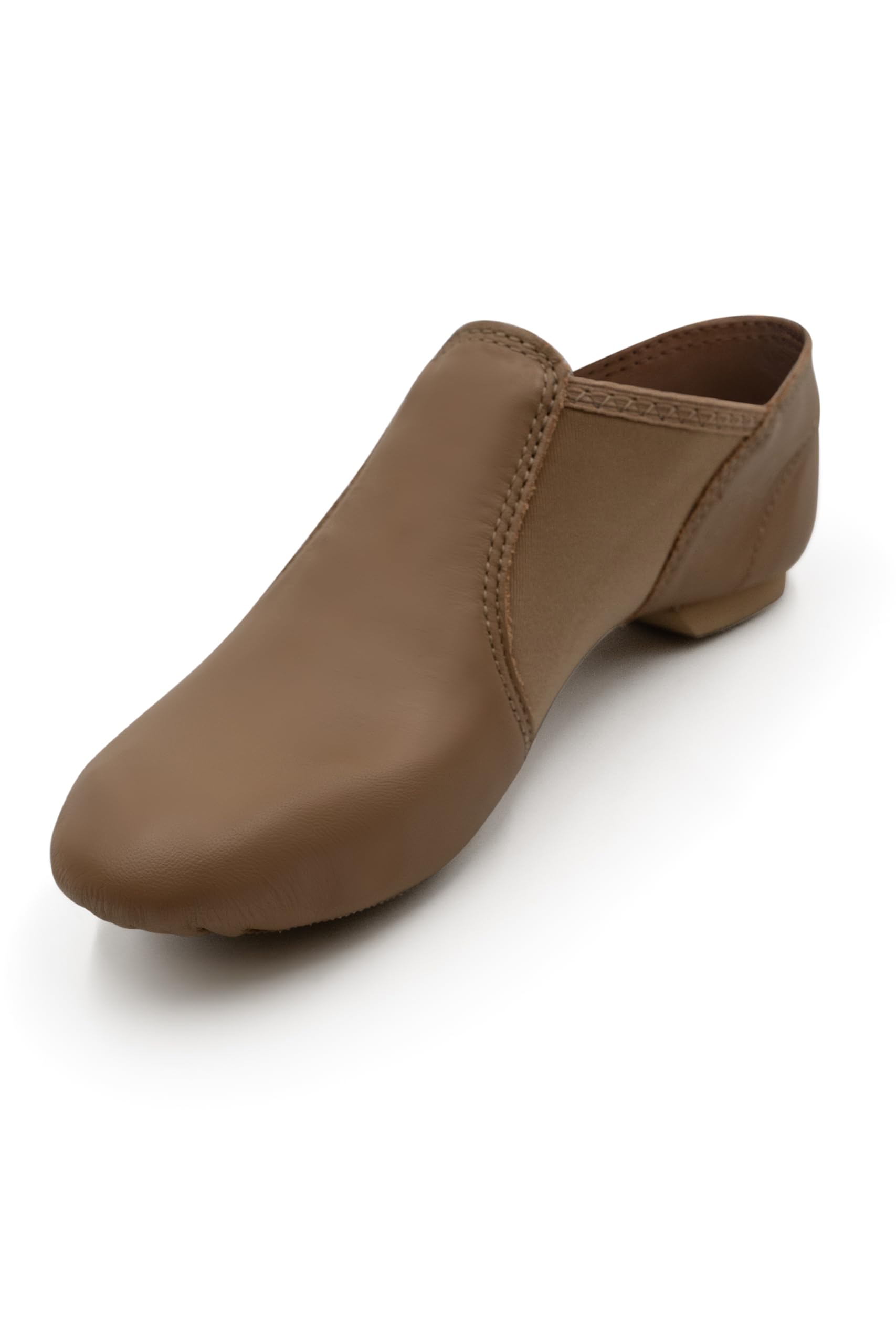 Capezio E-Series Jazz Slip On - Child, Caramel, 9 W Image Capezio E-Series Jazz Slip On - Child, Caramel, 9 W Image