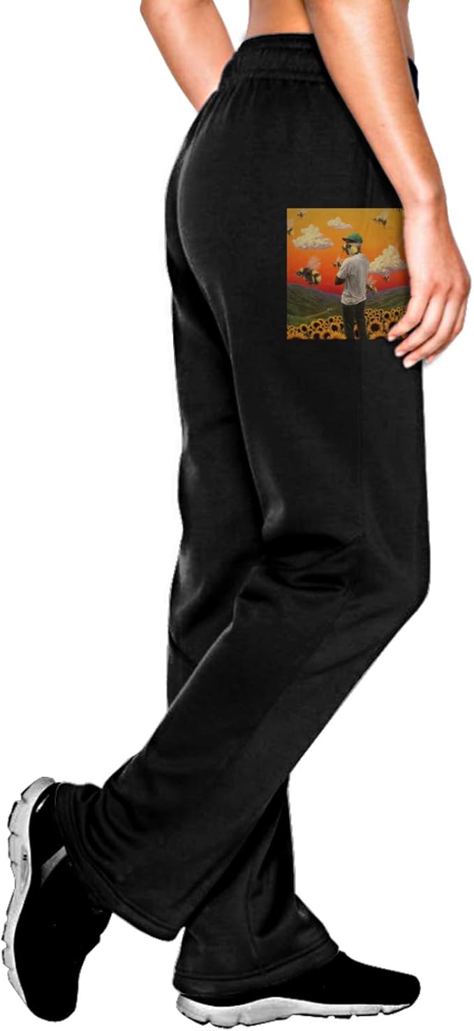Amazon.com: Tyler The Creator Flower Women's Girls Sweatpants Black: Clothing