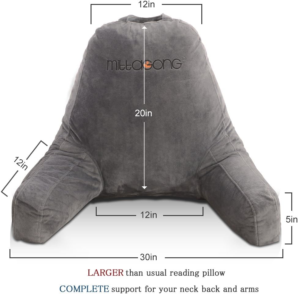 Amazon Com Mittagong Backrest Reading Pillow With Arms Removable