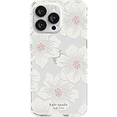 Kate Spade New York Protective Hardshell Case Compatible with Apple iPhone 14 Pro Max - Hollyhock Floral Clear [KSIPH-225-HHCCS]