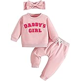 Abbence Baby Girl Sweatshirt Clothes Pants Set Joggers Toddler Fall Outfit Infant Sweatsuit
