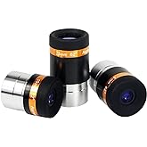 SVBONY Telescope Eyepiece Set, 4mm 10mm 23mm Telescope Lenses 62&deg;Wide Angle