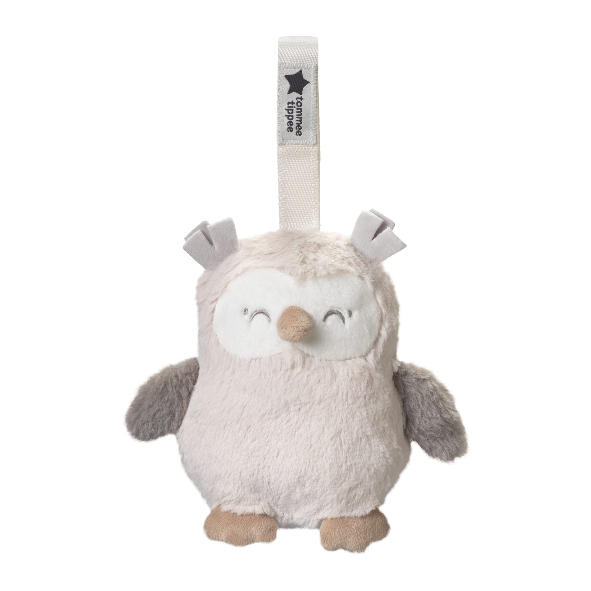 Tommee Tippee Mini OllieOwl, Travel Nursery Sleep Aid, Automatic CrySensor Soothes, Portable Fabric Loop, USB Rechargeable 25 Hours, Machine Washable