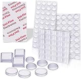 Uni-Fine Rubber Feet 122Pcs Clear Adhesive Pads Bumper Door Drawer Cabinet view 1