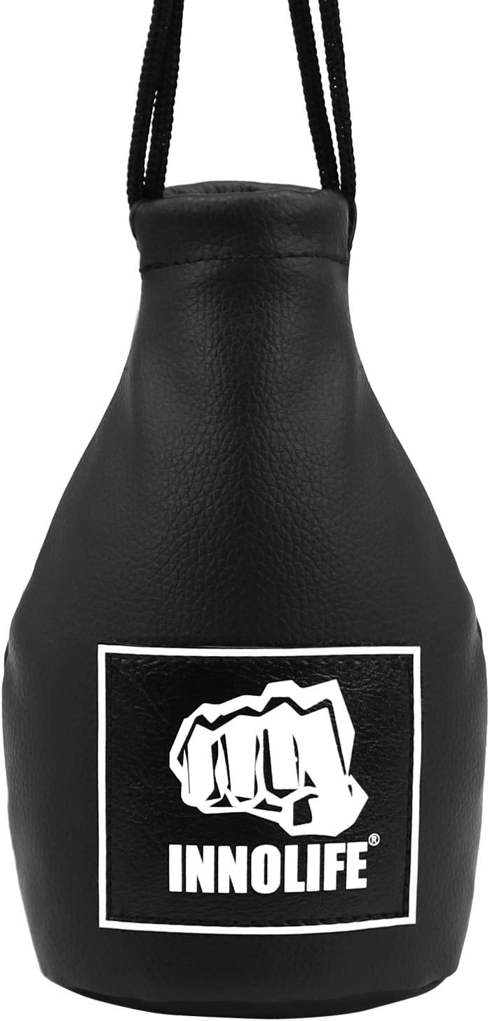 INNOLIFE Boxing Dodge Hide Speed Bag Leather Ball MMA Pendulum Training (Without Filler) : Sports & Outdoors