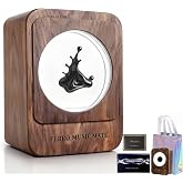 JOGEPEYO Birthday Gifts,Ferrofluid Speaker Music Mate,Gift for Gamer.Walnut Wood,Gaming Room Decor,symbiosis in a Bottle,Magnetic Fluid Toys,Desktop Decorations, Gifts.（unvoiced）