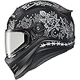 ScorpionEXO Covert FX Full Face Adult Motorcycle Helmet Street Fighter Style - Bluetooth Ready Speaker Pockets DOT ECE The Litas 2 (Black - Large)