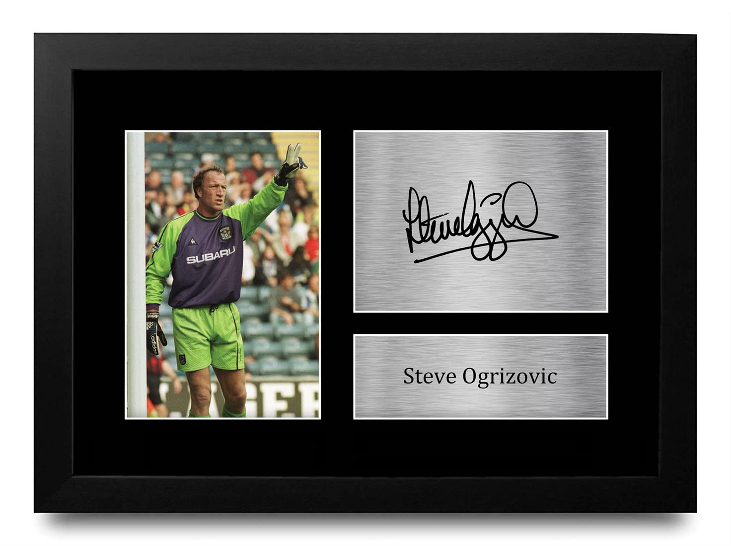 HWC Trading FR A4 Steve Ogrizovic Coventry City Gifts Printed Signed Autograph Picture for Football Fans and Supporters - A4 Framed
