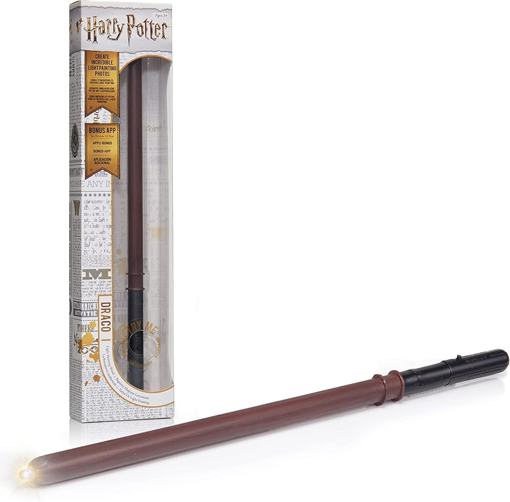 WOW! STUFF Draco Malfoy Light-up Wand Official Wizarding World 17cm