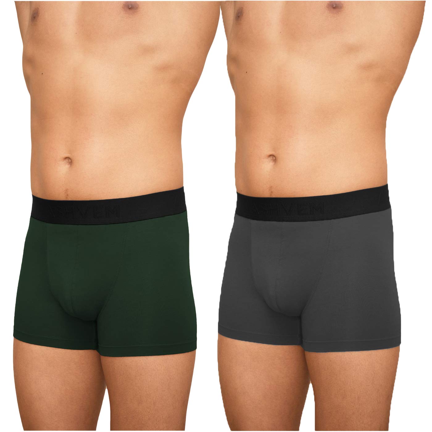 Buy ASHVEM Men's Luxury Micro Modal Underwear Trunks Breathable Ultra