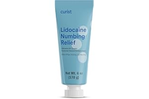 Curist 5% Lidocaine Numbing Cream - 6 oz (170 g) XL Tube - Soothing Numbing Cream for Temporary Discomfort, Itching, and Burning from Hemorrhoids Lidocaine 5% (1 Pack - 6 oz Tube)