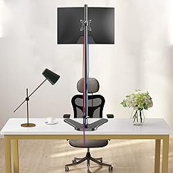 Single Monitor Mount, Extra Long Monitor Stand, 47