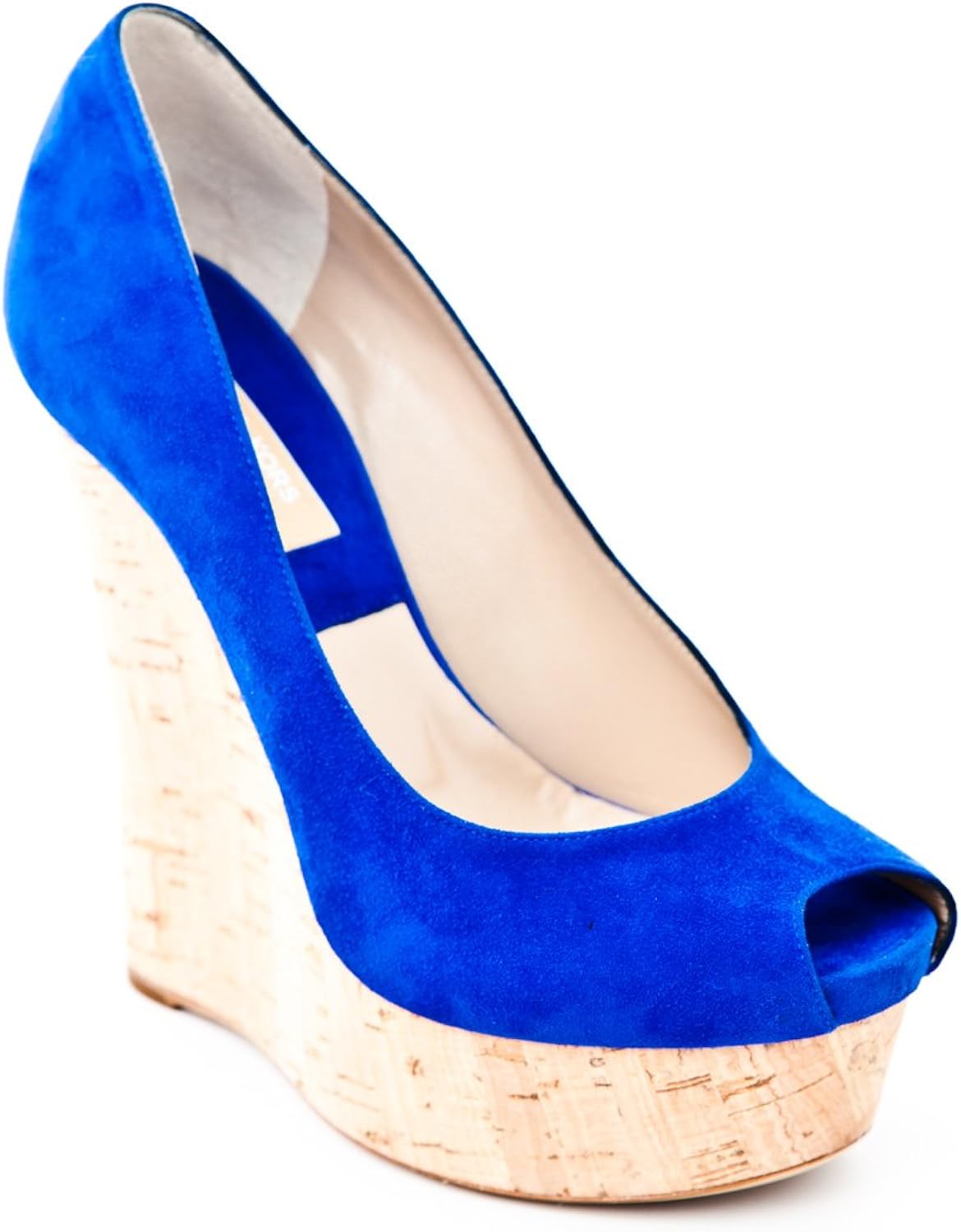 michael kors blue wedges