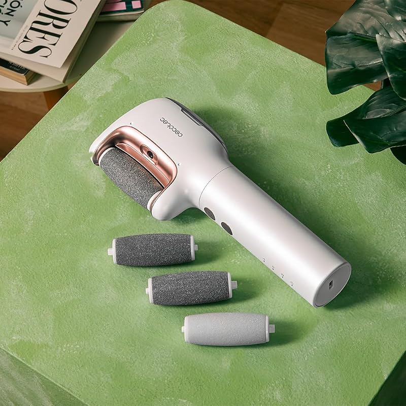 Lima Elettrica Piedi Calli con Batteria Ricaricabile SkinCare Steam Silky. Funzione Vapore, 3 Testine, Resistente all'Acqua IPX7, 3 Velocità, Raschietto Extra, Raspador per pelle Secca e Dura