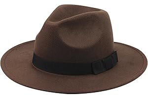 Muzrunq Panama Hat Foldable Sun Hat Vintage Wide Brim Felt Hat Outbacks Hats One Size Panama Hat for Men Women