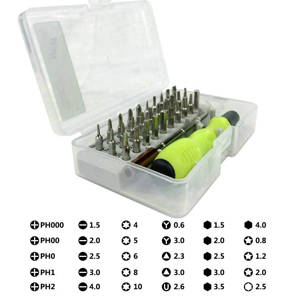 32-in-1 Magnetic Bit Screwdriver Tool Sets Precision Electrician Repair Tool,Portable Set Repair Kit for PC,Glasses,Computer,Laptop,Watches,iPhone,Cameras and Ipad etc
