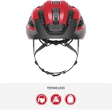 ABUS Macator Road Bike Helmet Unisex Sporty Beginner Visor Braids Compatible view 2