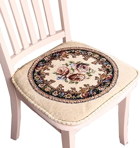 Amazon Co Jp 椅子 座布団 2枚 4枚セット 洗える チェアパッド 馬蹄形 ひも付きテーブル 椅子クッション 食卓椅子の座布団 ダイニングチェア用クッション すべり止め 45 43cm Color Beige 1 Size Set Of 4 ホーム キッチン
