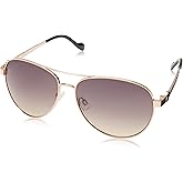 Jessica Simpson Women's J5702 Elegant Metal Aviator Pilot Sunglasses with UV400 Protection
