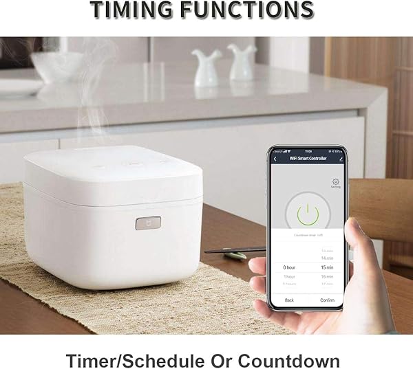 CNBINGO   Juego de 2 interruptores wifiwifi mdulo mini para la mayora de los dispositivos interruptor de luz inteligente funciona con AlexaGoogle Home conductor neutro se requiere