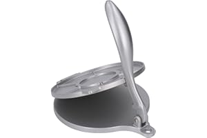 Tortilla Press,Roti Pressing Tool 20cm Aluminum Alloy with Curved Handle Suitable for Home Kitchen Cooking