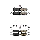 AmeriBRAKES Front Rear Ceramic Disc Brake Pads Kit